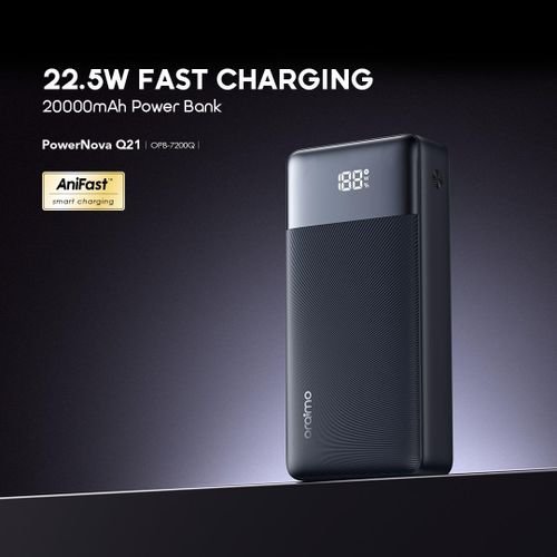 Oraimo Power Bank 20000mAh 22.5W Fast Charging Smart Digital Display