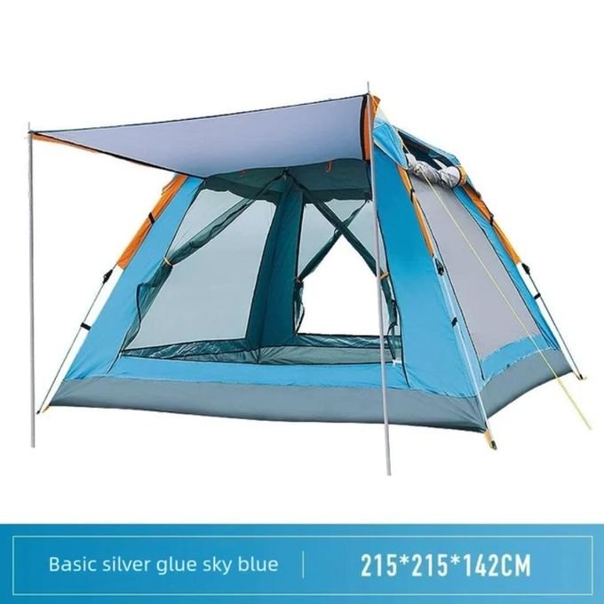4-Person Automatic Camping Tent – Easy Setup Portable Outdoor Tent -Multicolor
