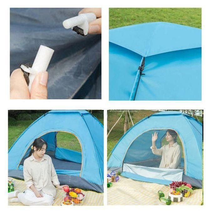 Portable Family Camping Tent for 2–3 People – Green Outdoor Tent