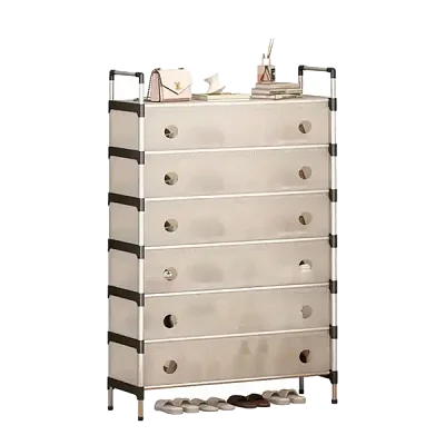 6 Tier Anti-Dust Quality And Durable Shoe Rack