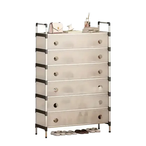 6 Tier Anti-Dust Quality And Durable Shoe Rack