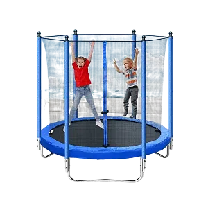 8FT Outdoor Trampoline with Safety Enclosure