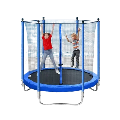 8FT Outdoor Trampoline with Safety Enclosure