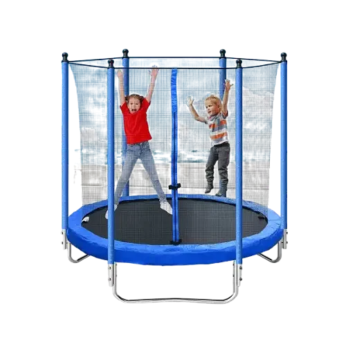 8FT Outdoor Trampoline with Safety Enclosure