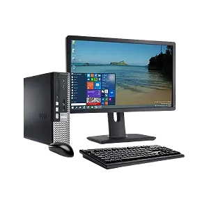 Dell Optiplex 790 SFF Desktop - Dual Core, 4GB DDR3, 250GB HDD, Windows 10 + 19 inch LED Monitor