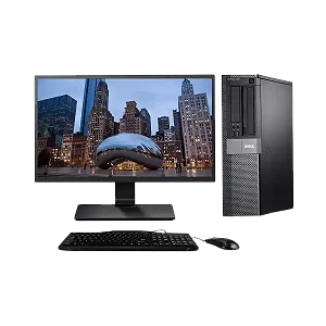 DELL OptiPlex 7010 Full Set 19 Inches monitor 4GB RAM 500GB i3 - Black