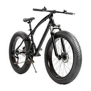 Fat Tyre Mountain Bikes for Unisex, 7 Gear Speed, 26 Inch Size - Multicolor