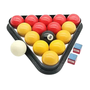 Quality Original Yellow and Red Pool table balls set