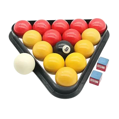 Quality Original Yellow and Red Pool table balls set