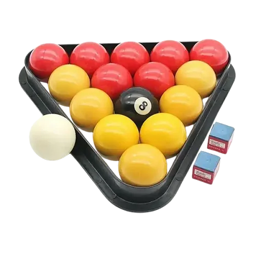 Quality Original Yellow and Red Pool table balls set