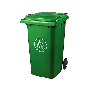 120L Dust Bin/Waste Bin 2 Wheel - Green