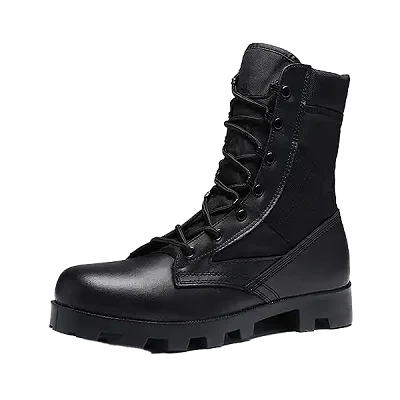 Siwar High-top Desert Leather Men's Boots - Black