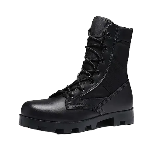 Siwar High-top Desert Leather Men's Boots - Black