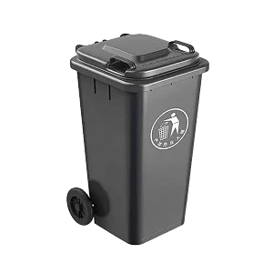 Outdoor 120L Plastic Dustbin Waste Bin, 120 Litres Dustbin – Black