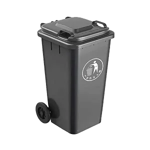 240L Dust Bin/Waste Bin 2 Wheels – Black