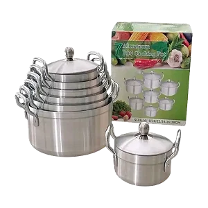 7 Piece Stainless Steel Saucepans