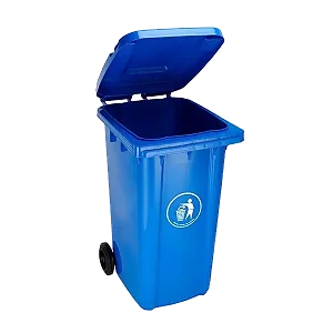 Plastic Outdoor 120Liters wheelie Waste Bin - Blue