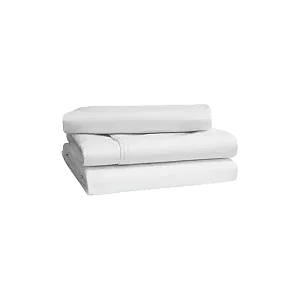 Premium 6x6 6 pieces Cotton Not-Fitted Bedsheets Set - White