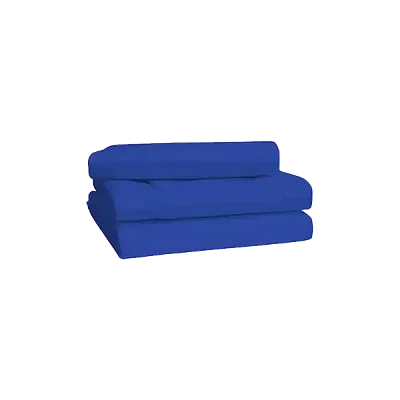 Premium 6x6 6 pcs Cotton Not-Fitted Bedsheets Set - Blue
