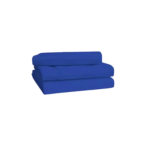 Premium 6x6 6 pcs Cotton Not-Fitted Bedsheets Set - Blue