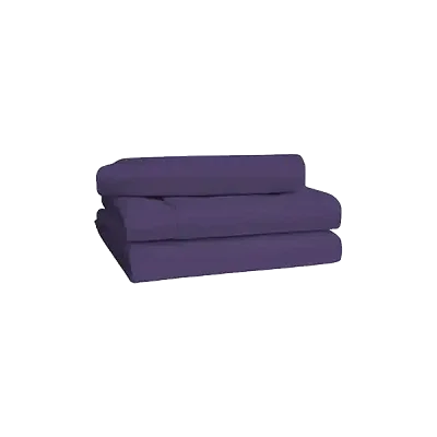Premium 6x6 6 pieces Cotton Not-Fitted Bedsheets Set - Purple