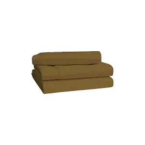 Premium 6x6 6 pieces Cotton Not-Fitted Bedsheets Set - Yellow
