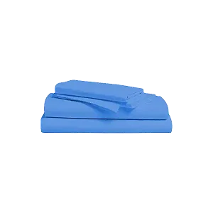 American 6 Pieces 6x6 100% Cotton Bedsheets - Blue