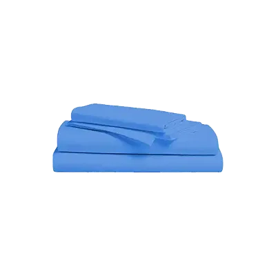 American 6 Pieces 6x6 100% Cotton Bedsheets - Blue