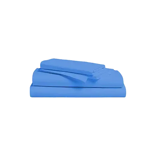 American 6 Pieces 6x6 100% Cotton Bedsheets - Blue