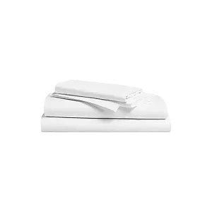 American 6 Pieces 6x6 Plain 100% Cotton Bedsheets - White