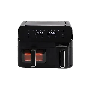 Hisense Electronic 8.6L Dual Airfryer with LED Touch Control Panel - Black