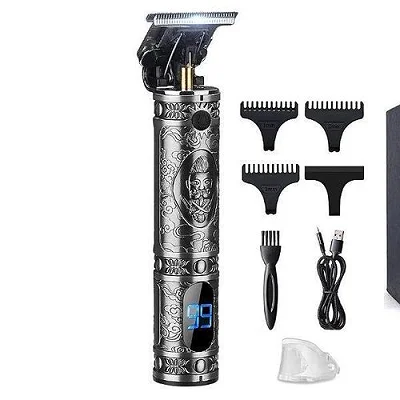 Sokany Professional Rechargeable Hair Trimmer Clipper- Silver