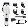 Geemy Professional Hair Clipper Rechargeable Hair Trimmer - white