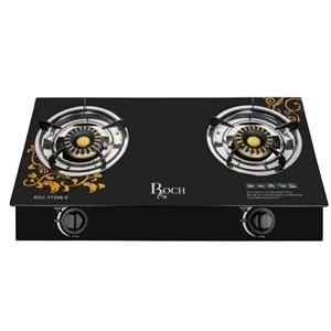 Double Glass Cooking Gas Stove / Burner With Automatic Ignition