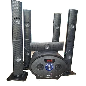 AILIPU 5.1 Multimedia Wireless Home Theatre Speaker With Base Stereo SP 2503 -Black