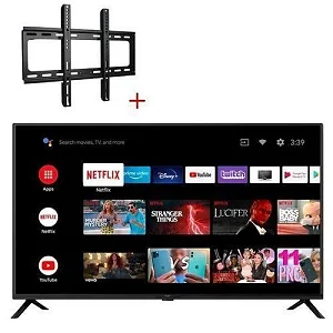Global Star 32 Inch Android Smart Tv With Bluetooth, Youtube, Netflix & Inbuild Free to Air - Free Wall Mount