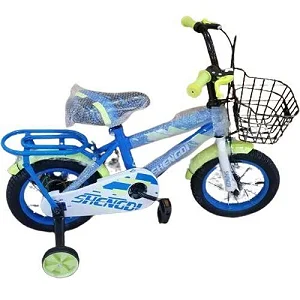 Kids Bicycle with training side wheels size 12 Size (2 - 5 )years - Multicolor