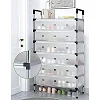 Shoe Rack 7 Layer with Dust Proof Covers - white