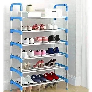 6 Tier Shoe Organizers Shoe Racks Organizer - Black