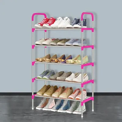5-Tier Shoe Storage Rack (Not Assembled - colour varies