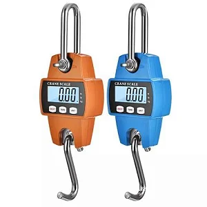 Crane 300 Kgs / 300kg Cast Iron Digital Weighing Scale With Clear Digital Screen-Orange Blue