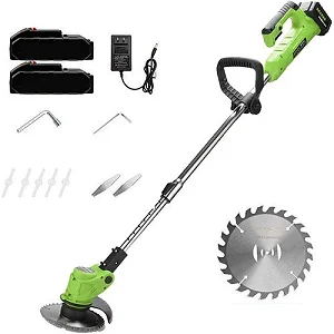 48V Lithium Rechargeable Lawn Mower Grass Cutter/lawn Mower 2 Batteries - Multicolor