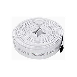 25m Of 3 Inch Irrigation / Fire Fighting / Swimming Pool Drainage PVC Canvas Hose Pipe - White