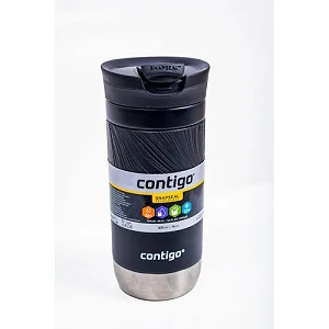 Contigo SnapSeal Vacuum-Insulated Stainless Steel Travel Mug, 16-Ounce