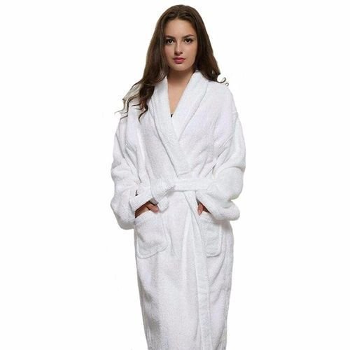 Cotton Bathrobe - White