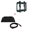 Pack Of TV Wall Mount 14 To 42 Plus DVD Decoder Mount Plus Free TV HDMI Cable-Black