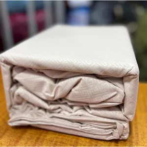 6x6 4Pcs Fitted Cotton BedsSheets (1 Fitted, 1 Flat bedsheet, 2 Pillowcases)