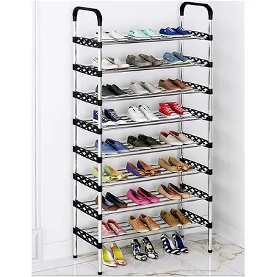 8 Layers Multi-Tier Stainless Steel Shoe Rack