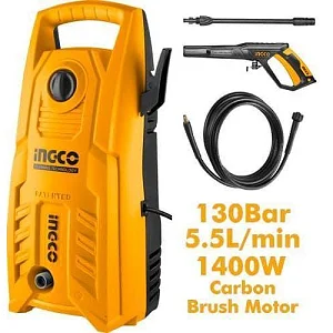 INGCO 1400W High Pressure Washer With Aluminium Wire Motor