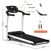 Electric Folding Treadmill Motorized with Incline for Home use.